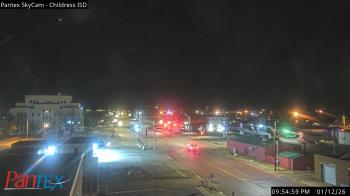 Weather camera view of Childress ISD.