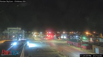 Weather camera view of Childress ISD.