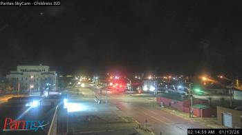 Weather camera view of Childress ISD.