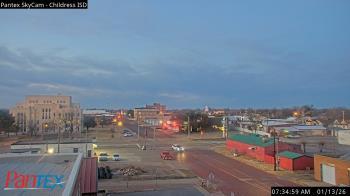 Weather camera view of Childress ISD.