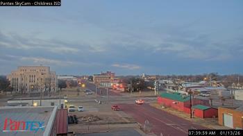Weather camera view of Childress ISD.