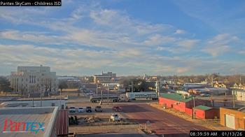 Weather camera view of Childress ISD.