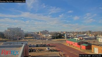 Weather camera view of Childress ISD.