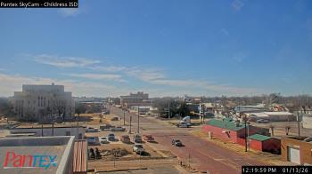 Weather camera view of Childress ISD.