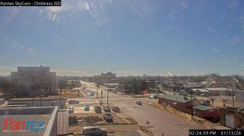 Weather camera view of Childress ISD.