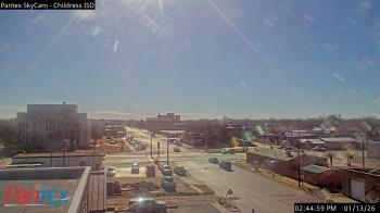 Weather camera view of Childress ISD.