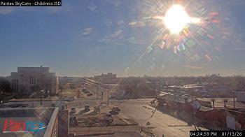 Weather camera view of Childress ISD.