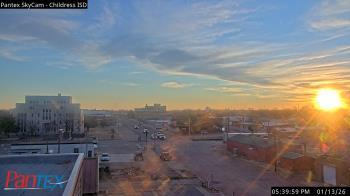 Weather camera view of Childress ISD.