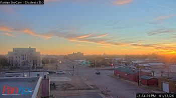 Weather camera view of Childress ISD.