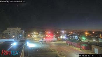 Weather camera view of Childress ISD.