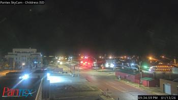 Weather camera view of Childress ISD.