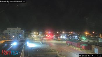 Weather camera view of Childress ISD.