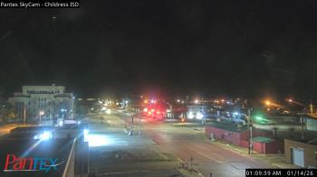 Weather camera view of Childress ISD.