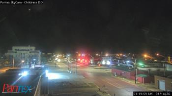 Weather camera view of Childress ISD.