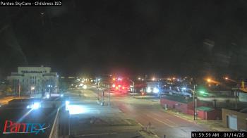 Weather camera view of Childress ISD.