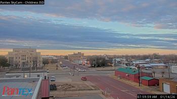 Weather camera view of Childress ISD.