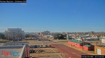 Weather camera view of Childress ISD.