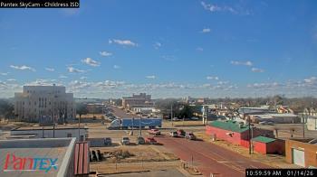 Weather camera view of Childress ISD.