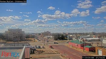 Weather camera view of Childress ISD.