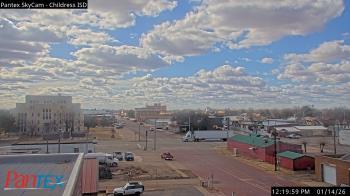 Weather camera view of Childress ISD.