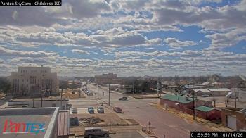 Weather camera view of Childress ISD.