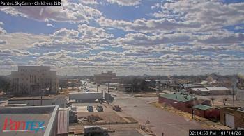 Weather camera view of Childress ISD.