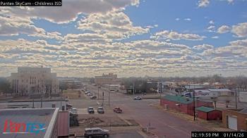 Weather camera view of Childress ISD.