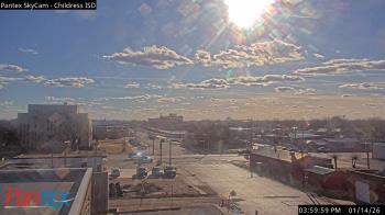 Weather camera view of Childress ISD.