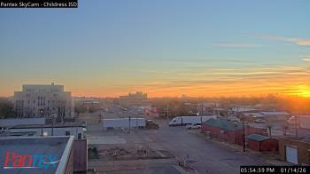 Weather camera view of Childress ISD.