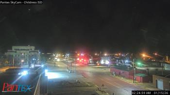Weather camera view of Childress ISD.