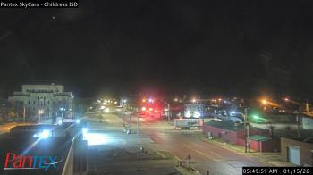 Weather camera view of Childress ISD.