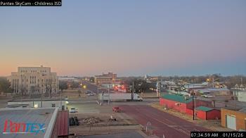 Weather camera view of Childress ISD.