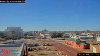 Weather camera view of Childress ISD.