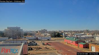 Weather camera view of Childress ISD.