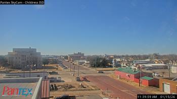 Weather camera view of Childress ISD.