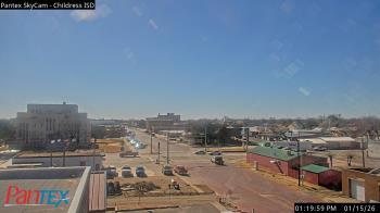 Weather camera view of Childress ISD.