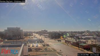 Weather camera view of Childress ISD.