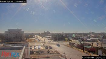 Weather camera view of Childress ISD.