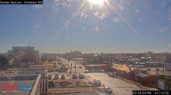 Weather camera view of Childress ISD.
