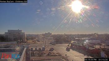 Weather camera view of Childress ISD.