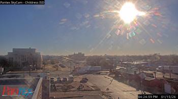 Weather camera view of Childress ISD.