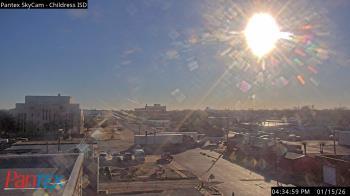 Weather camera view of Childress ISD.