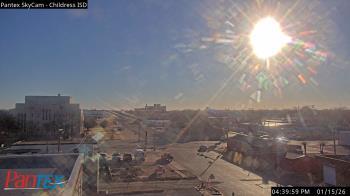 Weather camera view of Childress ISD.