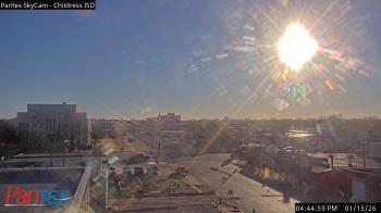 Weather camera view of Childress ISD.