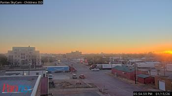 Weather camera view of Childress ISD.