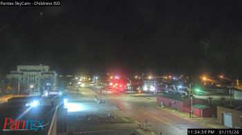 Weather camera view of Childress ISD.