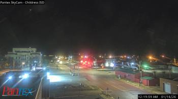 Weather camera view of Childress ISD.