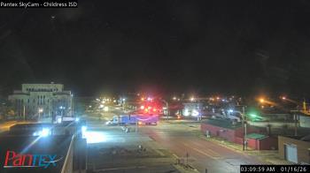 Weather camera view of Childress ISD.