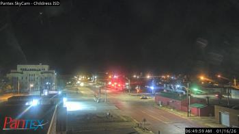 Weather camera view of Childress ISD.