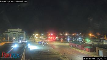 Weather camera view of Childress ISD.